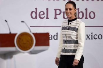 Sheinbaum anuncia cancelaci&oacute;n de la visita de Emmanuel Macron a M&eacute;xico