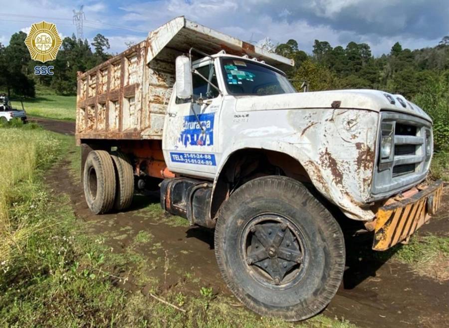 SSC detiene a tres personas en Milpa Alta por extracción ilegal de piedra de monte