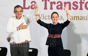 Am&eacute;rico Villarreal el mejor gobernador que ha tenido Tamaulipas: Sheinbaum