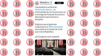 Oposici&oacute;n critica entrega del Paquete Econ&oacute;mico 2026 .