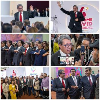 Ricardo Monreal da espaldarazo a su hermano en su informe de gobierno de Zacatecas