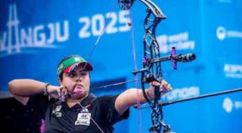 Andrea Becerra logra hist&oacute;rico oro individual en el Mundial de Tiro con Arco Gwangju 2025