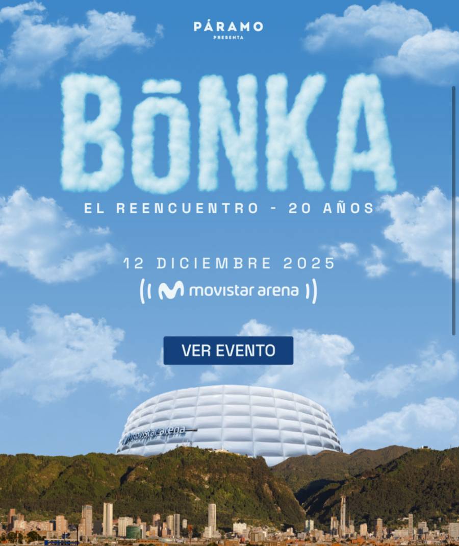 BONKA EL REENCUENTRO: UNA CELEBRACI&Oacute;N DE 20 A&Ntilde;OS EN EL MOVISTAR ARENA 