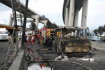 FGJCDMX investiga exceso de velocidad en pipa de gas que explot&oacute; en Puente de la Concordia, Iztapalapa