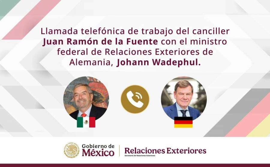Juan Ramón de la Fuente y canciller alemán Johann Wadephul fortalecen relación bilateral entre México y Alemania