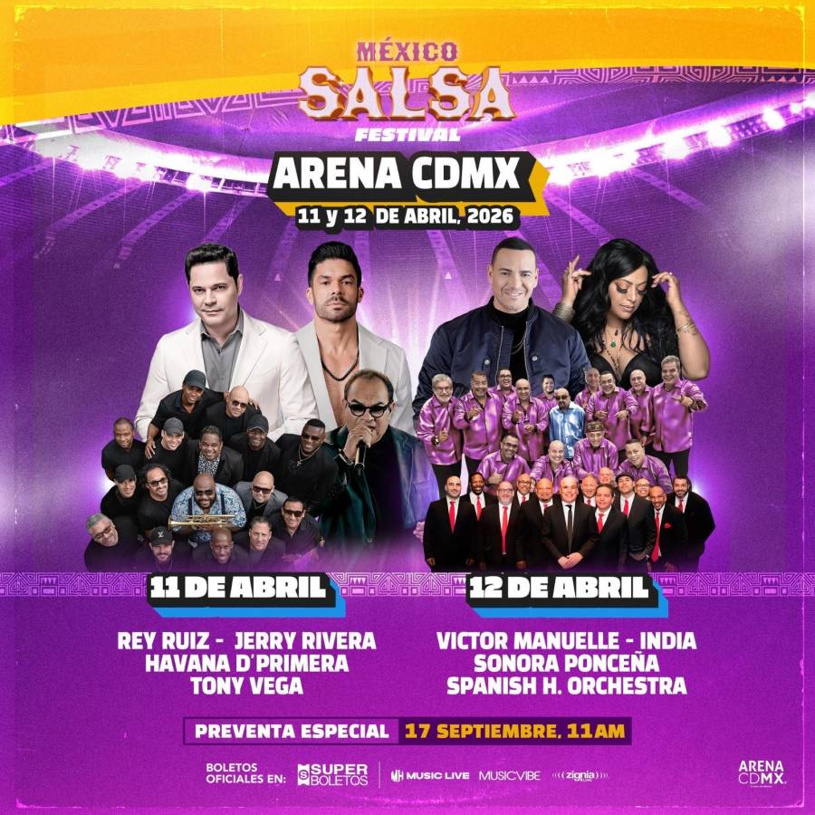 MEXICO SALSA FESTIVAL CONSAGRA SU ALTAR EN LA ARENA CDMX CON UN FESTIVAL DE LEYENDAS INMORTALES