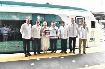 Tren Maya recibe distintivo “Hecho en M&eacute;xico” como s&iacute;mbolo de identidad y excelencia