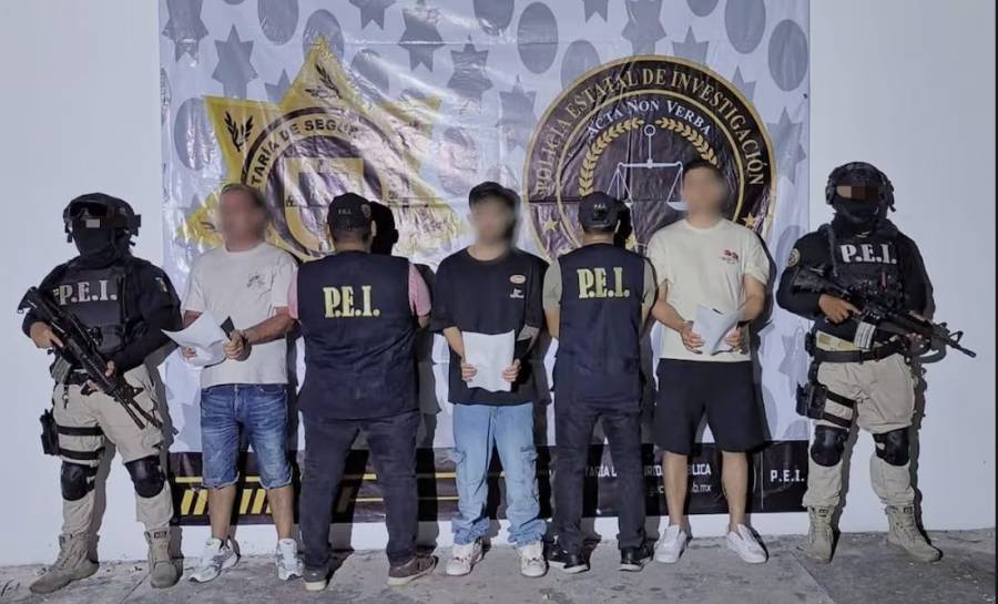 Detienen en Mérida a tres cubanos acusados de robar más de un millón de pesos en la colonia Leandro Valle