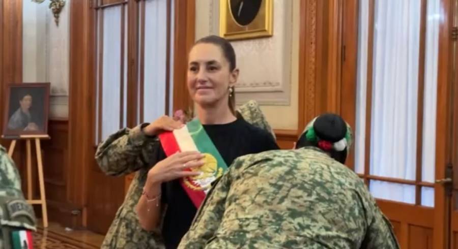 Revelan confección de la banda presidencial que usará Claudia Sheinbaum en su primer Grito de Independencia