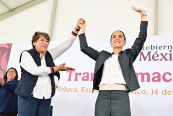 Delfina G&oacute;mez agradece apoyo federal y reafirma compromiso de trabajar con Sheinbaum