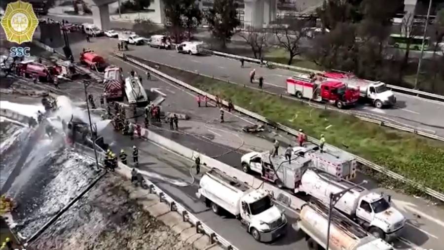 Fiscalía de CDMX detalla trayectoria de pipa de gas que explotó en Puente de la Concordia en Iztapalapa