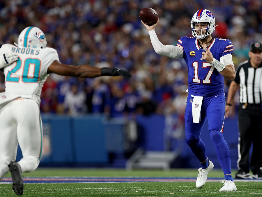 Josh Allen lanza tres touchdowns en triunfo de Bills sobre Dolphins en la NFL