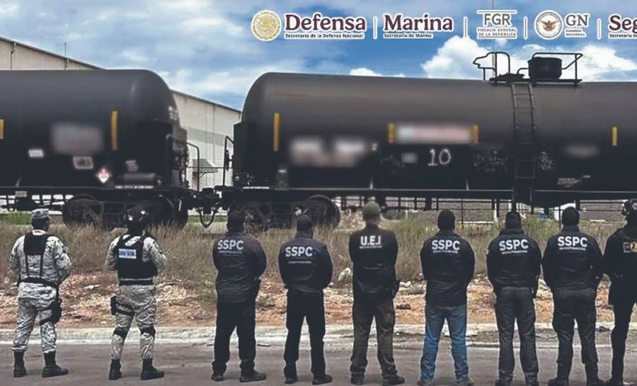 Gobierno federal investiga red de huachicol en ferrotanques; aseguran más de 24 millones de litros de combustible ilegal