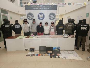 Detienen en Acolman a cinco integrantes de la c&eacute;lula criminal “Los Bonitos” vinculada a extorsi&oacute;n y narcotr&aacute;fico