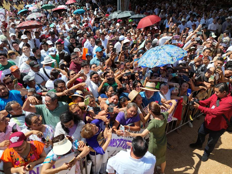 Sheinbaum culmina su gira de informes; asegura que AMLO lleg&oacute; para quedarse en coraz&oacute;n de mexicanos 
