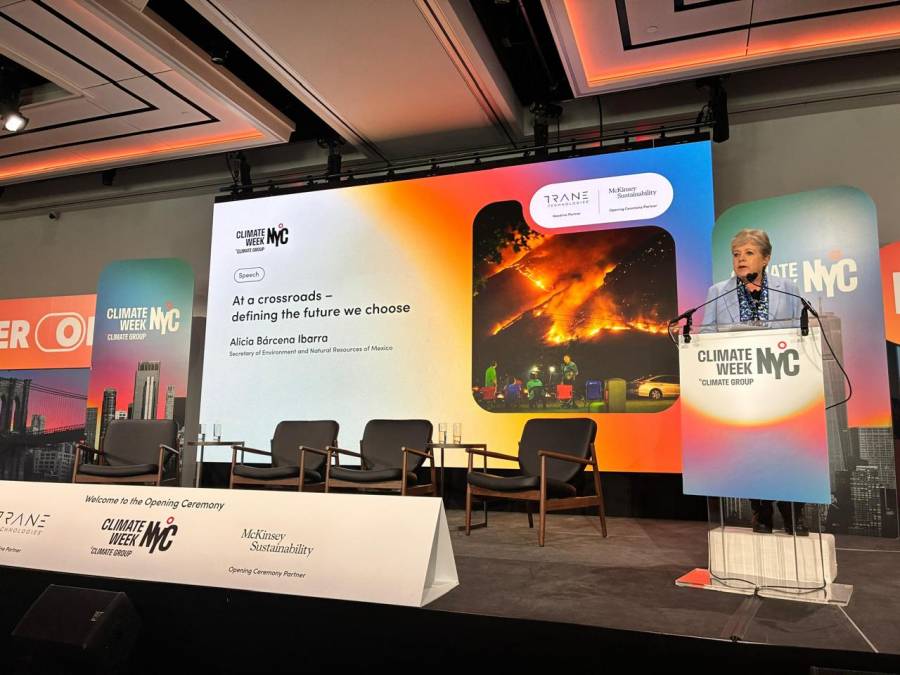 Alicia Bárcena inaugura la Semana del Clima 2025 en Nueva York y reafirma compromiso de México contra el cambio climático