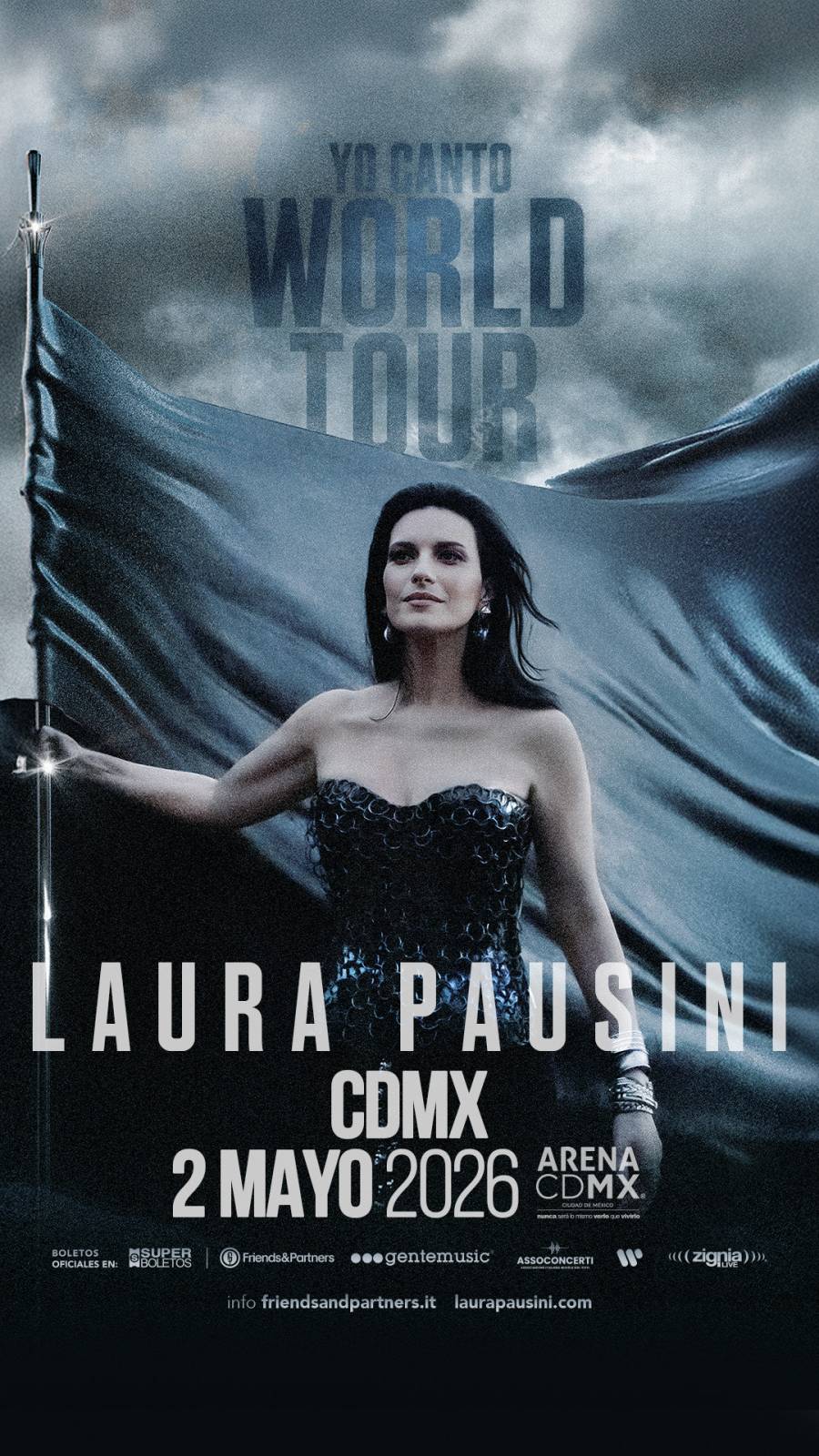 ARENA CDMX  ¡EL GRAN REGRESO!  LAURA PAUSINI   “YO CANTO WORLD TOUR” 2026-2027
