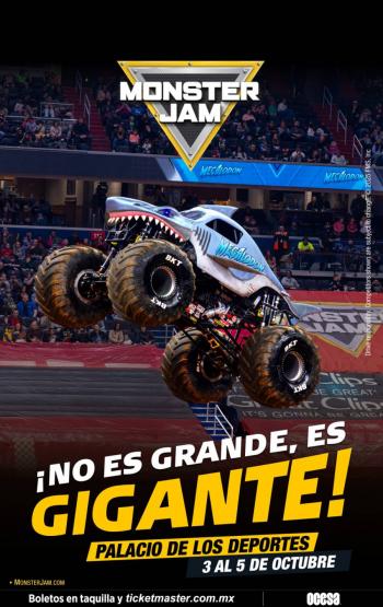 Regresa la adrenalina al m&aacute;ximo a la CDMX con Monster Jam