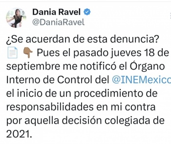 Procedimiento contra consejer&iacute;as del INE es asunto interno y no un tema pol&iacute;tico, afirma Claudia Sheinbaum