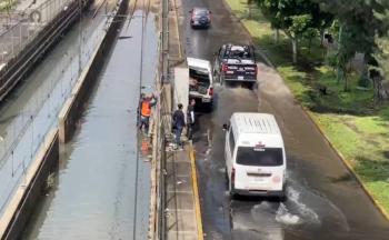 Autoridades acuerdan acciones urgentes para mitigar inundaciones en L&iacute;nea A del Metro en Los Reyes-La Paz