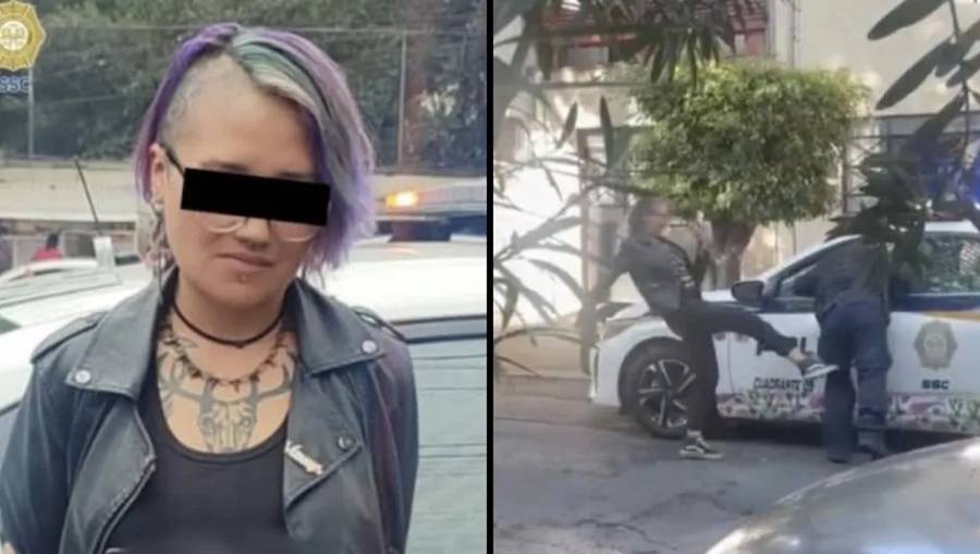 Detienen a mujer por agredir a policía en Benito Juárez