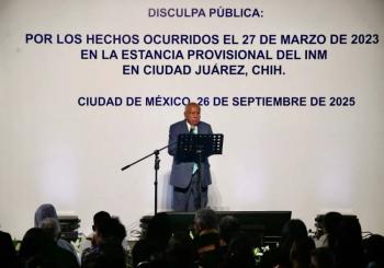 Gardu&ntilde;o ofrece disculpa p&uacute;blica por incendio mortal en estaci&oacute;n migratoria de Ciudad Ju&aacute;rez