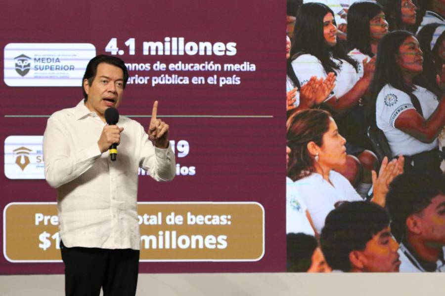 Beca Universal Rita Cetina llegar&aacute; a toda la educaci&oacute;n primaria en 2026: Mario Delgado