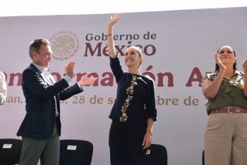 Sheinbaum destaca dignidad del pa&iacute;s frente a pol&iacute;tica arancelaria de Trump; reitera: 