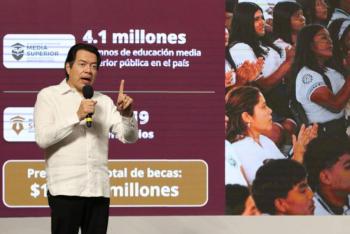 Beca Universal Rita Cetina llegar&aacute; a toda la educaci&oacute;n primaria en 2026: Mario Delgado