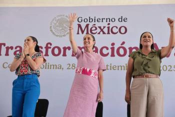 Sheinbaum presenta balance de apoyos sociales en Colima: 191,179 beneficiarios