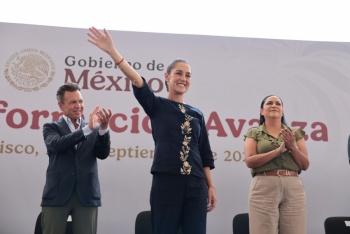 Lemus responsabiliza a simpatizantes externos de Morena por abucheos en acto con Sheinbaum