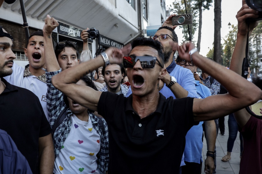 Grupo de jóvenes que lidera protestas en Marruecos exige la dimisión del gobierno