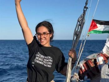 UNAM exige liberaci&oacute;n de estudiante detenida por Israel durante misi&oacute;n humanitaria en Gaza