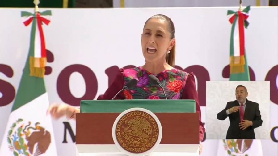 Sheinbaum destaca avances en educaci&oacute;n y bienestar en su primer informe de gobierno