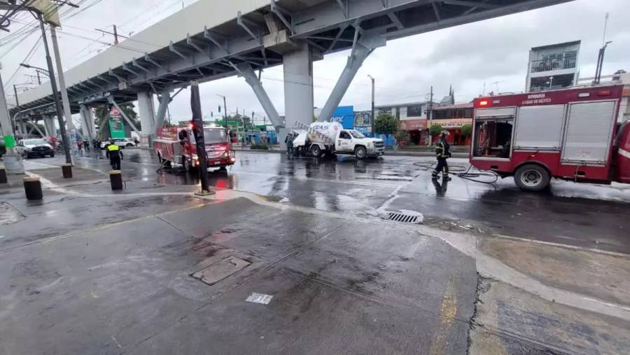 Controlan nueva fuga de gas en avenida Tláhuac