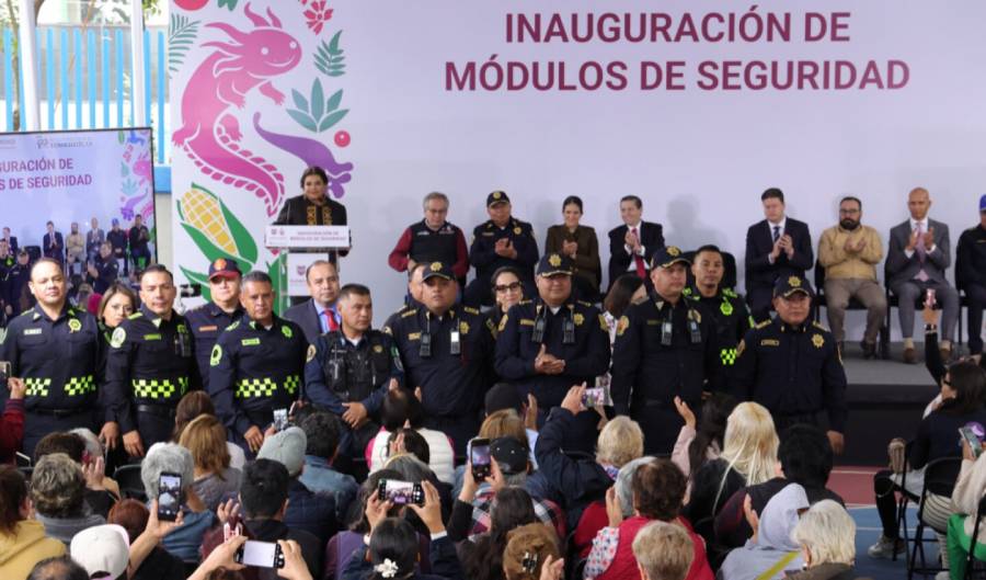 Clara Brugada anuncia recuperación de 500 módulos de seguridad en la CDMX