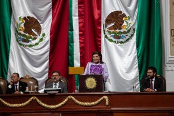 Clara Brugada anuncia ampliaci&oacute;n del Cableb&uacute;s y avances en el Metro y Metrob&uacute;s durante su primer informe