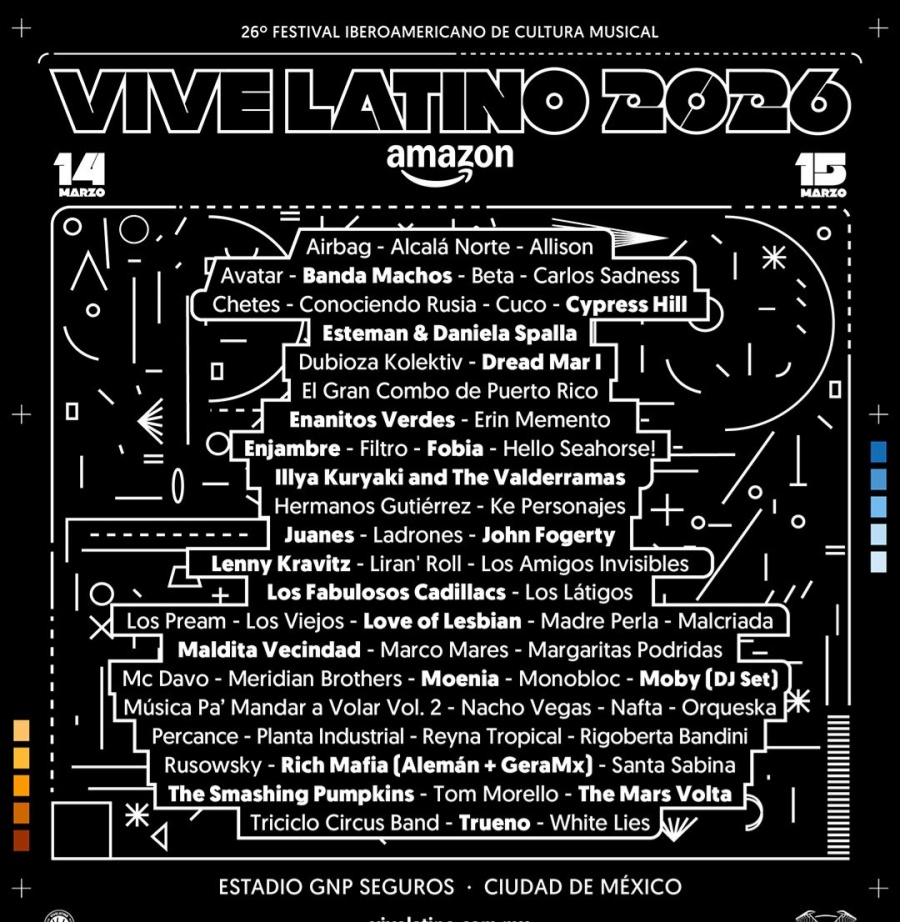 Anuncian cartel y fechas para el Vive Latino 2026