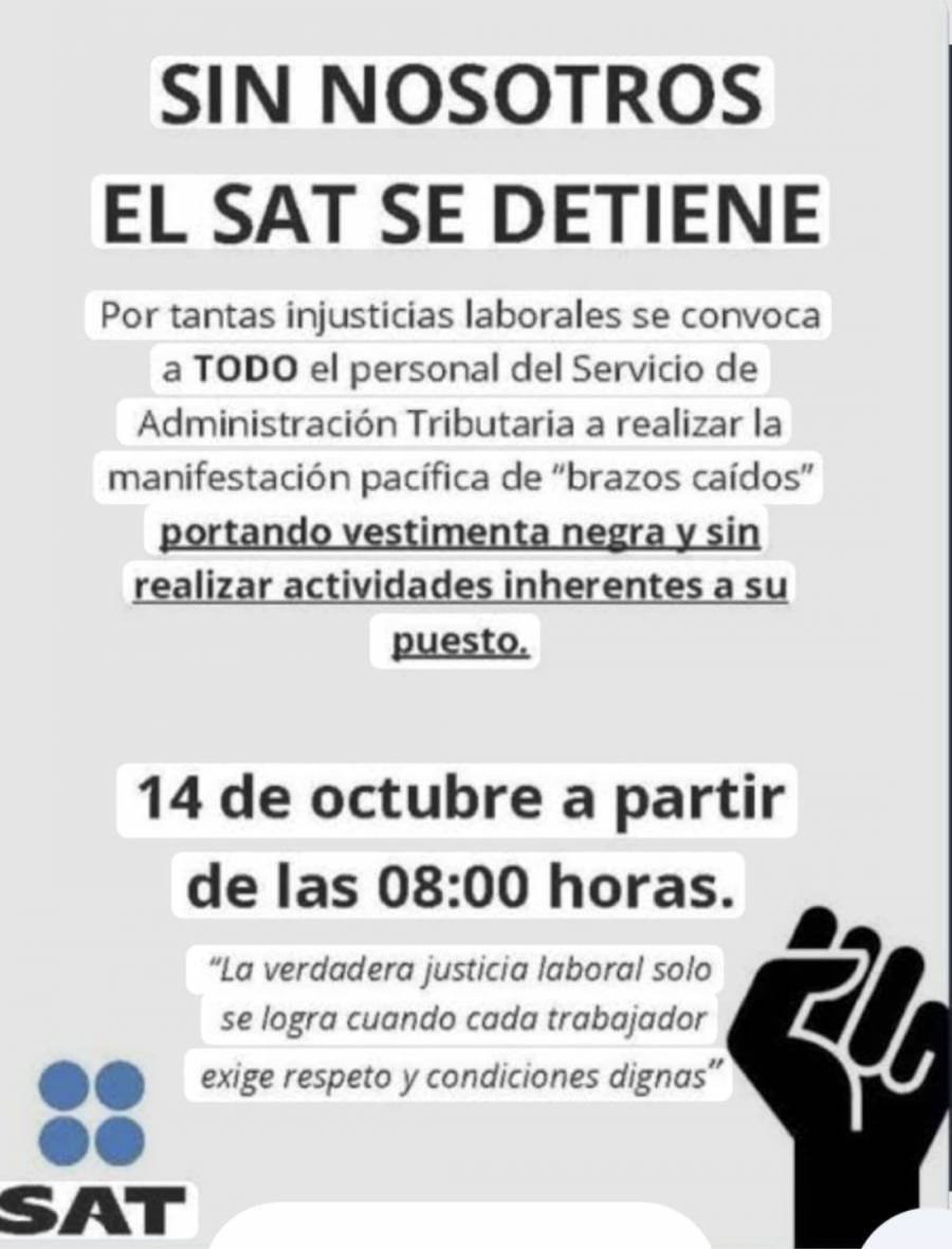 Sheinbaum minimiza paro en el SAT: 