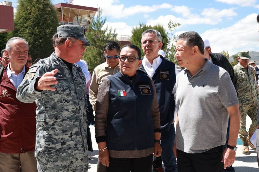 Encabeza Rosa Icela Rodríguez labores de apoyo tras lluvias en Hidalgo