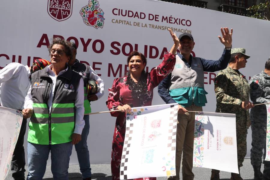 Clara Brugada reconoce apoyo de brigadas capitalinas en municipios afectados de Veracruz