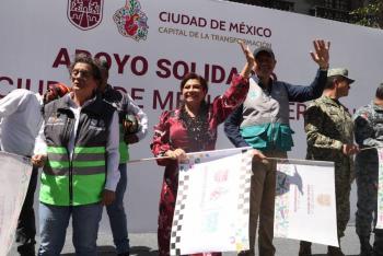 Clara Brugada reconoce apoyo de brigadas capitalinas en municipios afectados de Veracruz