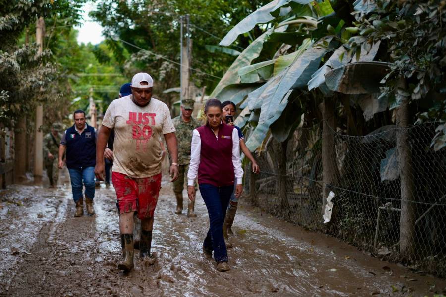 Sheinbaum destaca “enorme” solidaridad ciudadana tras inundaciones en Veracruz