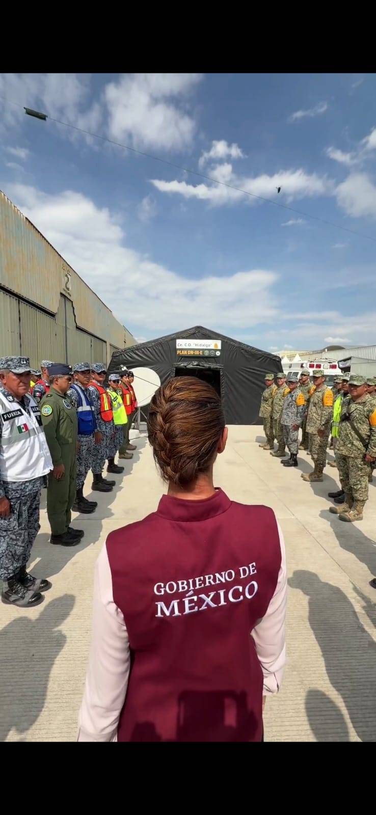 Sheinbaum reconoce labor de las Fuerzas Armadas tras afectaciones por lluvias
