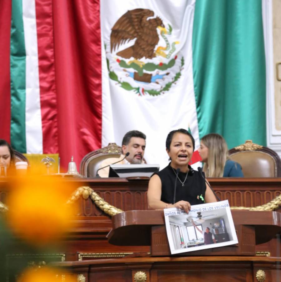 Vecinos de Álvaro Obregón denuncian daños en más de 100 predios por obras del Tren Interurbano México-Toluca