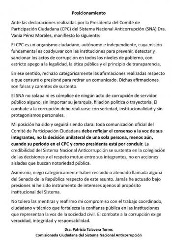 Se enfrentan integrantes del Sistema Anticorrupci&oacute;n por investigaci&oacute;n a Ad&aacute;n Augusto