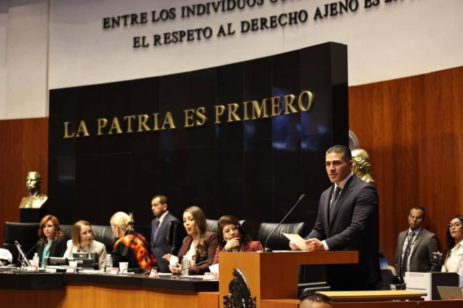 Comparece el secretario Omar García Harfuch en el Senado, en el marco de la glosa del Primer Informe de Gobierno de la Presidenta Claudia Sheinbaum