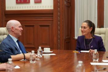 Sheinbaum se re&uacute;ne con Ben Horowitz para dialogar sobre el futuro de la inteligencia artificial
