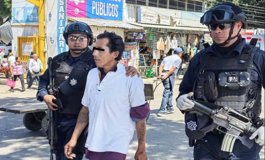 Operativo en Central de Abasto de Oaxaca deja cateos, drogas aseguradas y varias detenciones