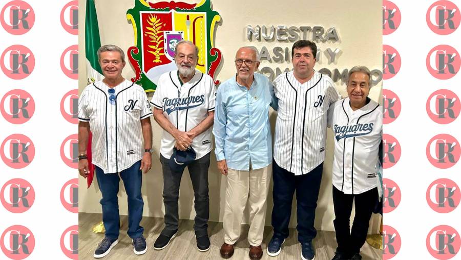Juego de béisbol reúne a empresarios, entre ellos Carlos Slim, sindicalistas y gobernador de Nayarit
